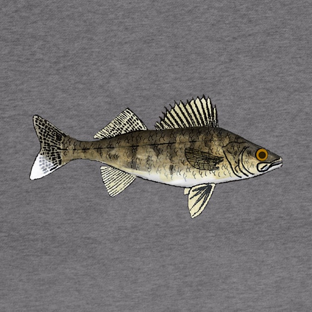 Walleye by FishFolkArt